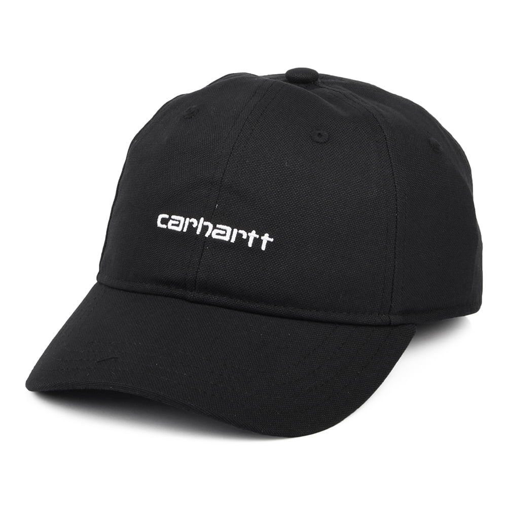 Carhartt WIP Hats Script Cotton Canvas Baseball Cap - Black