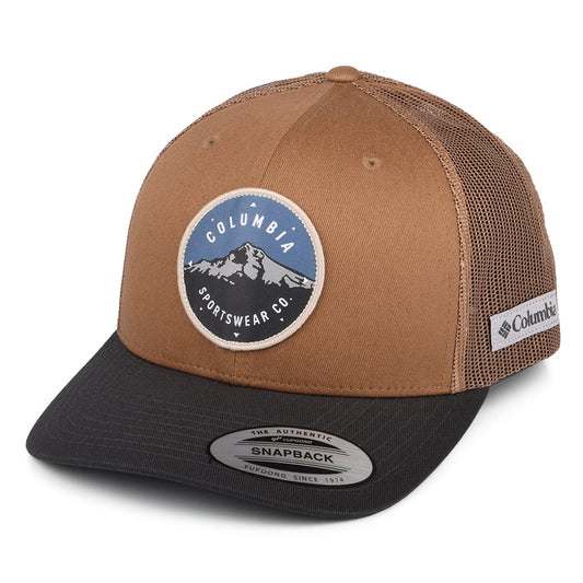 Columbia Hats Mount Hood Circle Mesh Trucker Cap - Brown