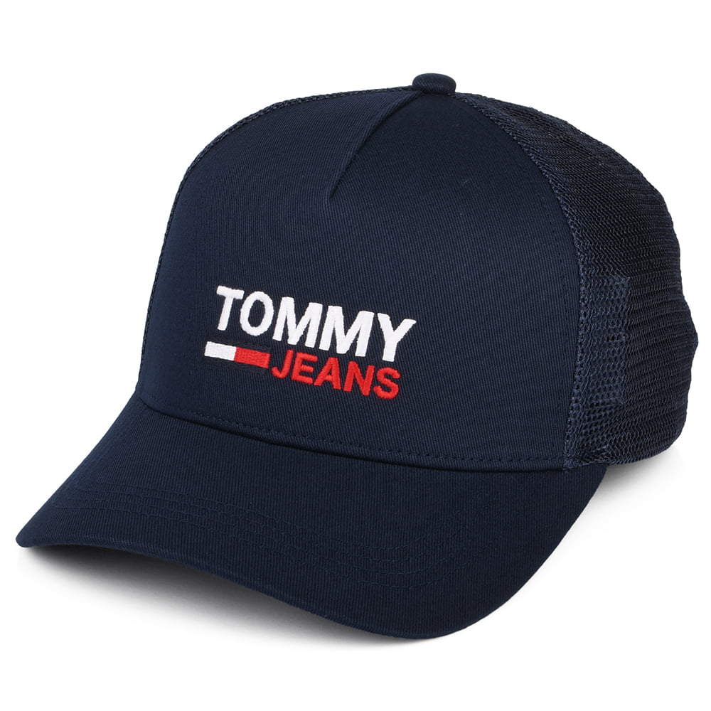 Tommy Hilfiger Hats TJM Flag Trucker Cap - Dark Navy