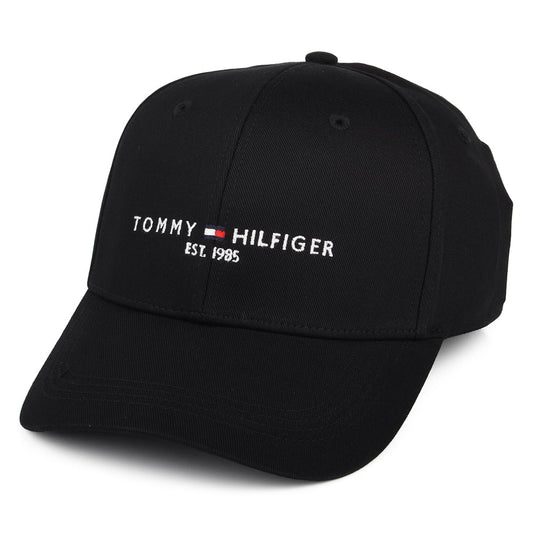 Tommy Hilfiger Hats TH Established Baseball Cap - Black
