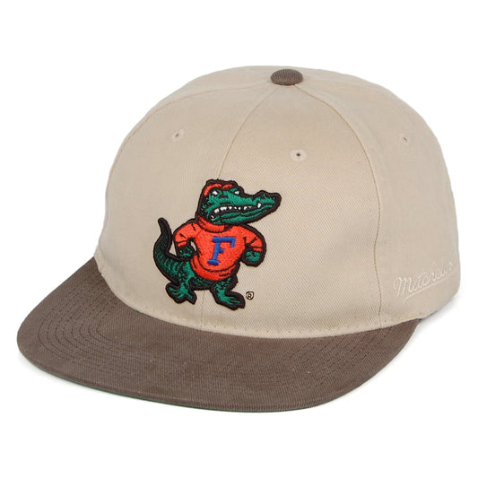 Mitchell & Ness Florida Gators Snapback Cap - Blockhead Deadstock - Beige