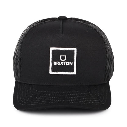 Brixton Hats Alpha Block NetPlus C MP Trucker Cap - Black