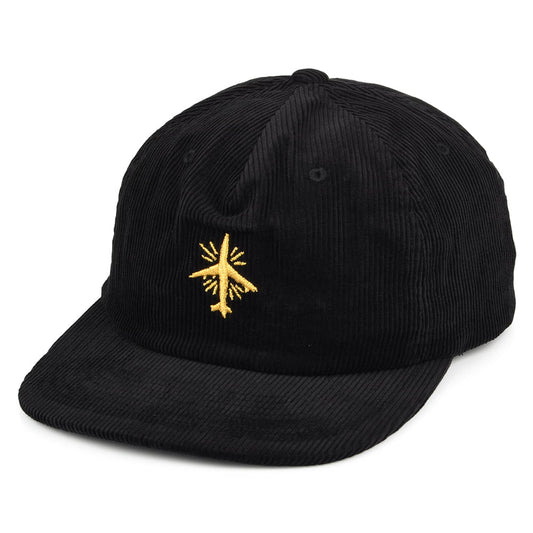 Brixton Hats BB Mode MP Corduroy Snapback Cap - Black