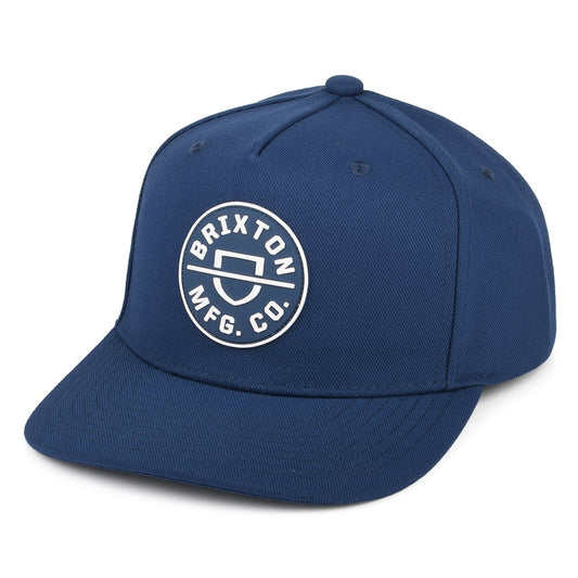 Brixton Hats Crest MP Snapback Cap - Blue