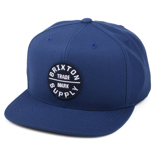Brixton Hats Oath III Snapback Cap - Mid Blue