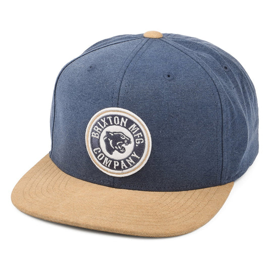 Brixton Hats Forte X MP Snapback Cap - Blue-Khaki