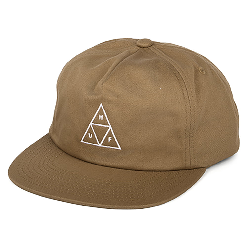 HUF Triple Triangle Unstructured Snapback Cap - Toffee