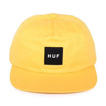HUF Box Logo Unstructured Snapback Cap - Yellow