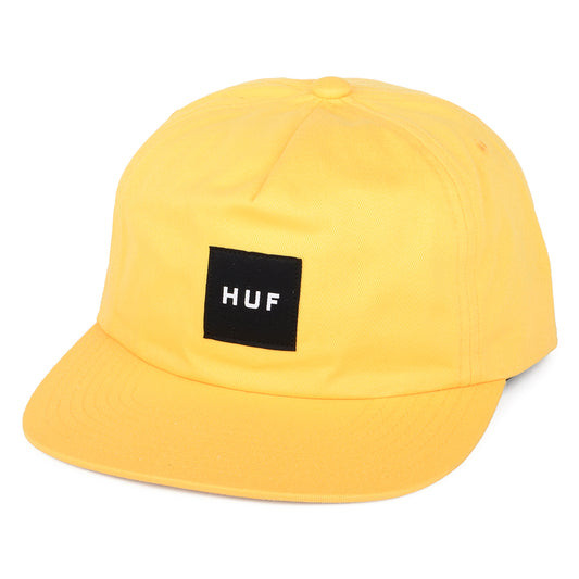 HUF Box Logo Unstructured Snapback Cap - Yellow