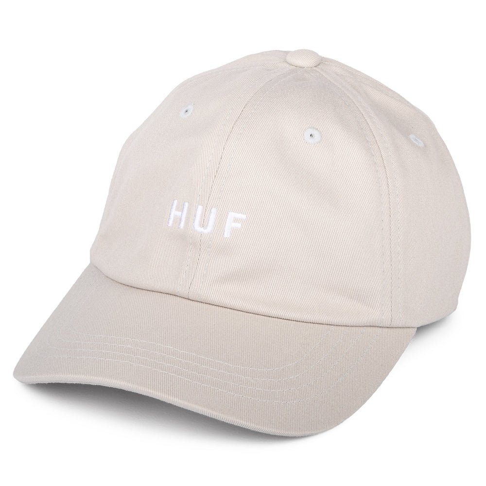 HUF Original Logo Curved Brim Cotton Baseball Cap - Stone – Village Hats