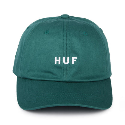 HUF Original Logo Curved Brim Cotton Baseball Cap - Sea Green