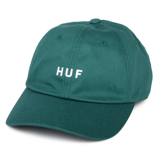 HUF Original Logo Curved Brim Cotton Baseball Cap - Sea Green
