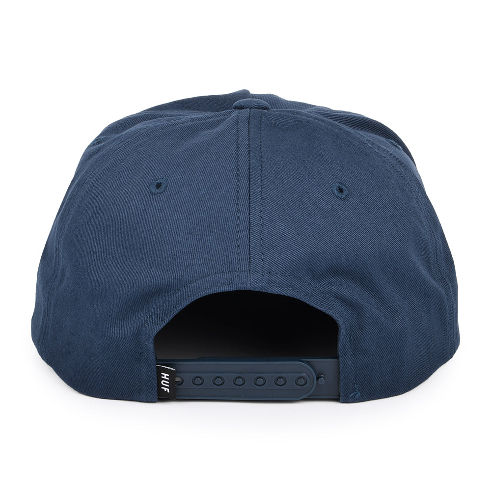 HUF Triple Triangle Unstructured Snapback Cap - Navy Blue