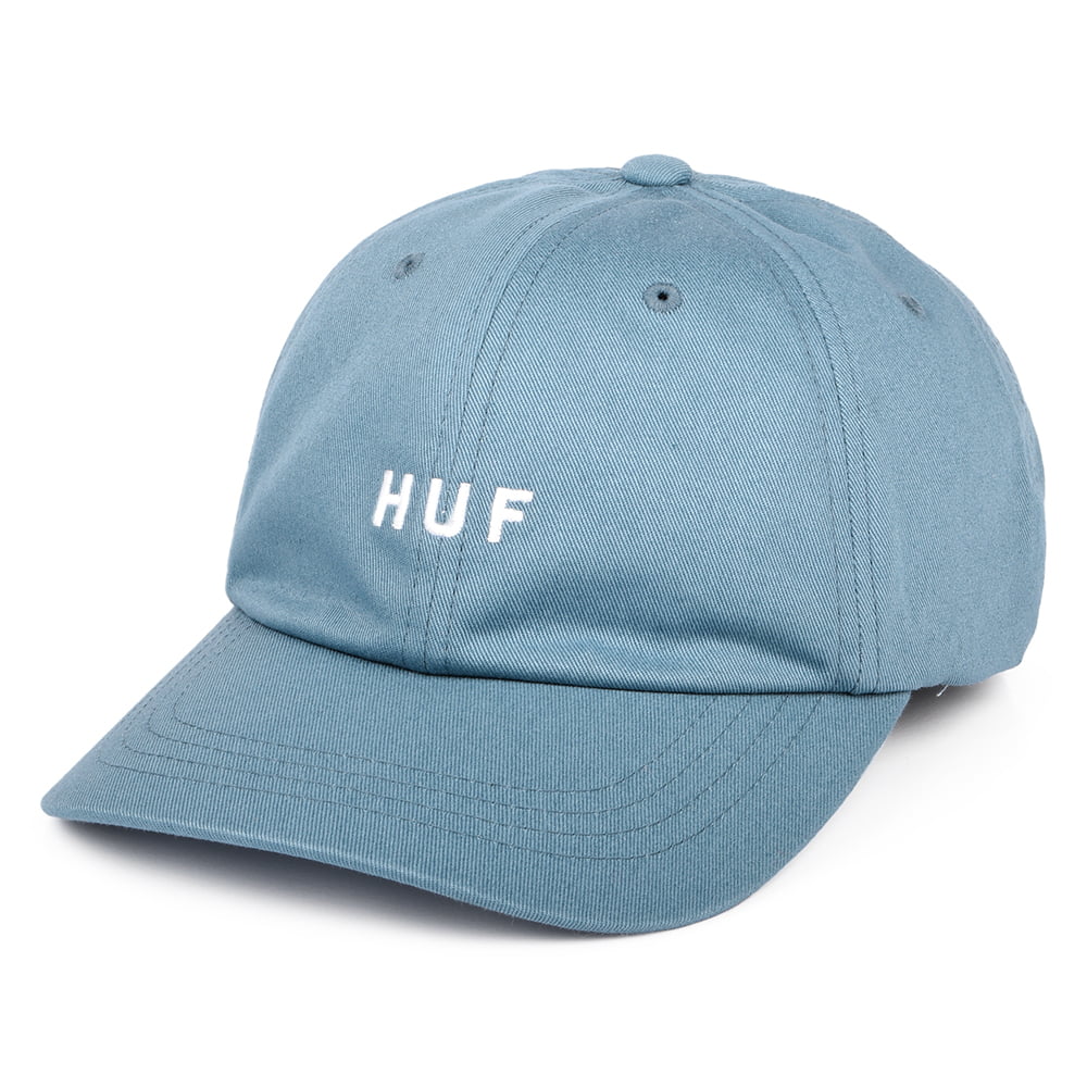 HUF Original Logo Curved Brim Cotton Baseball Cap - Light Blue
