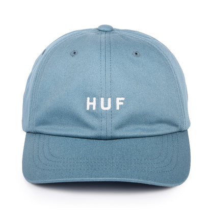 HUF Original Logo Curved Brim Cotton Baseball Cap - Light Blue