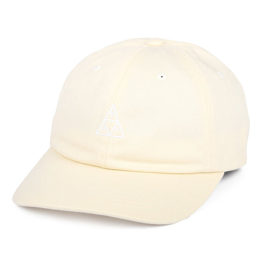 HUF Mini Triple Triangle Curved Visor Baseball Cap - Stone