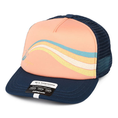 Patagonia Hats Womens Psychedelic Slider Interstate Trucker Cap - Blue