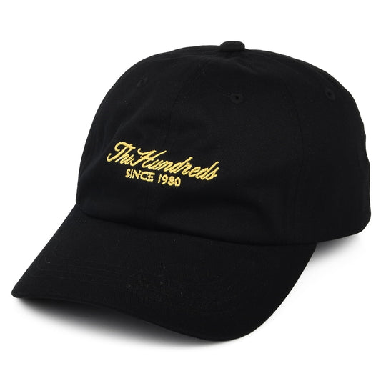 The Hundreds Rich Cotton Twill Strapback Cap - Black