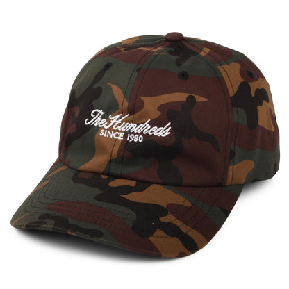 The Hundreds Rich Cotton Twill Strapback Cap - Forest