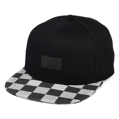 Vans Hats Allover It Check Snapback Cap - Black-White