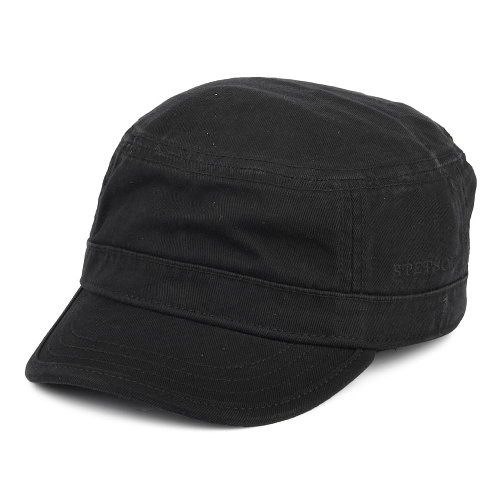Stetson Hats Army Cap - Black