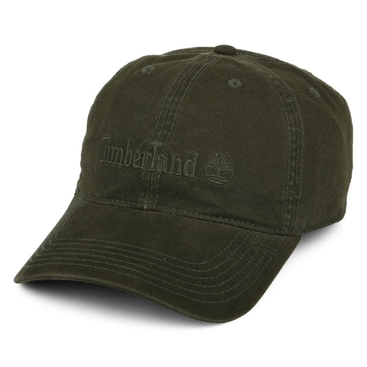 Timberland Hats Cooper Hill XXI Cotton Canvas Baseball Cap - Dark Olive