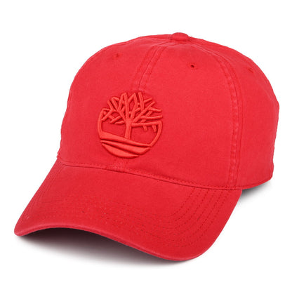 Timberland Hats Soundview Cotton Canvas Baseball Cap - Cherry Red