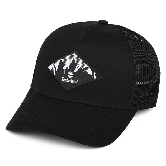 Timberland Hats Diamond Landscape Patch Trucker Cap - Black