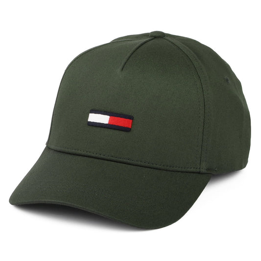 Tommy Hilfiger Hats TJM Flag Baseball Cap - Dark Olive