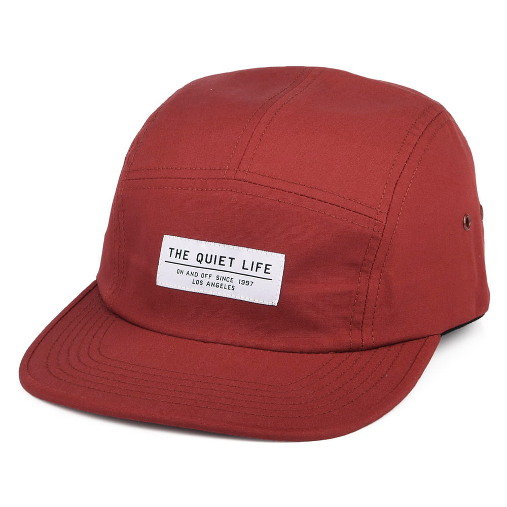 The Quiet Life Hats Foundation 5 Panel Cap - Brick Red