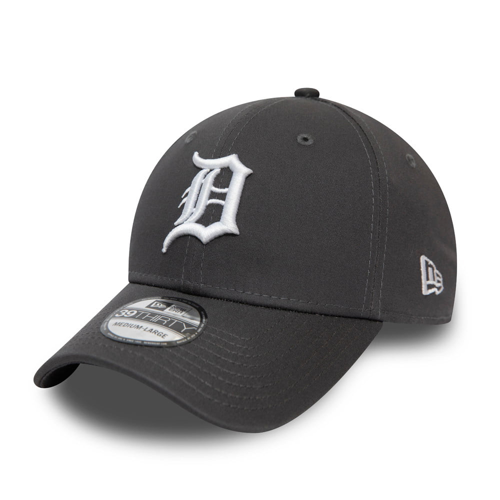 New Era 39THIRTY Detroit Tigers Baseball Cap - MLB League Essential - Graphite