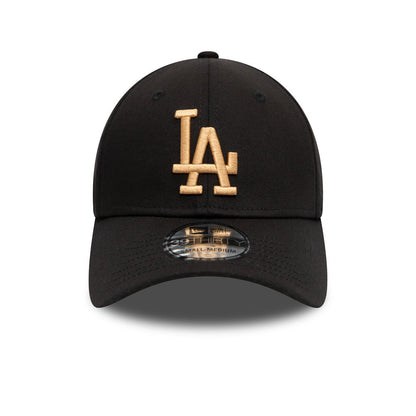 New Era 39THIRTY L.A. Dodgers Baseball Cap - MLB League Essential - Black-Gold