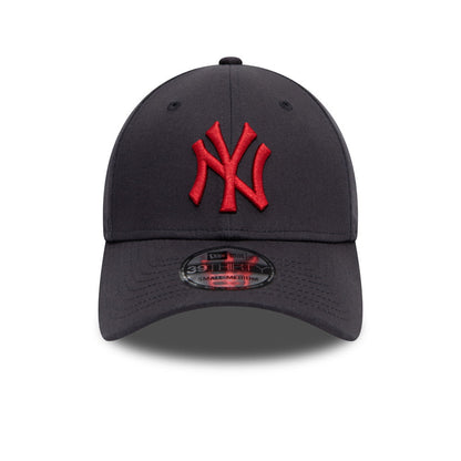 New Era 39THIRTY New York Yankees Baseball Cap - MLB League Essential - Navy-Red