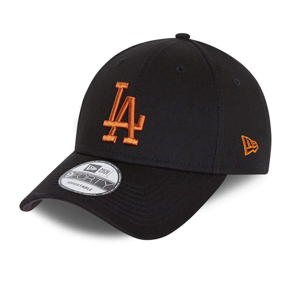 New Era 9FORTY L.A. Dodgers Baseball Cap - MLB League Essential - Black-Toffee