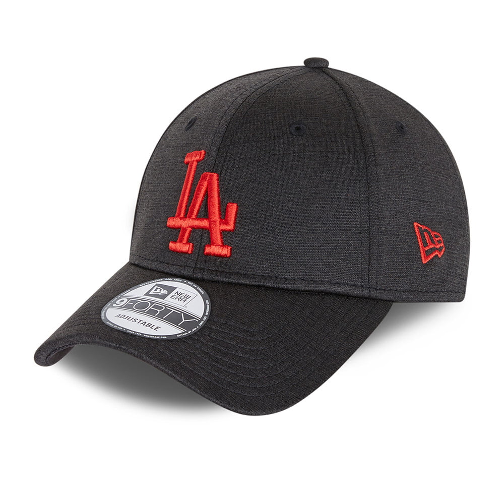 New Era 9FORTY L.A. Dodgers Baseball Cap - MLB Shadow Tech - Dark Grey-Red
