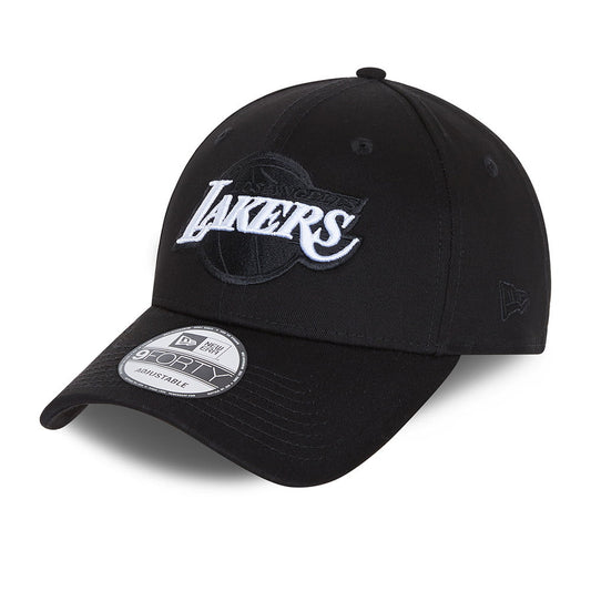 New Era 9FORTY L.A. Lakers Snapback Cap - NBA Black Base - Black