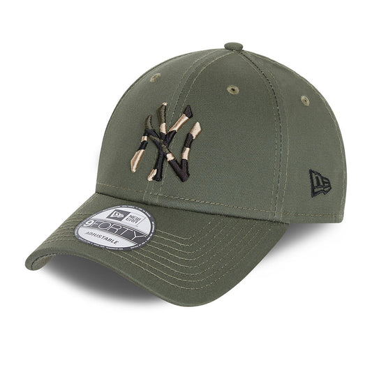 New Era 9FORTY New York Yankees Baseball Cap - MLB Camo Infill - Olive