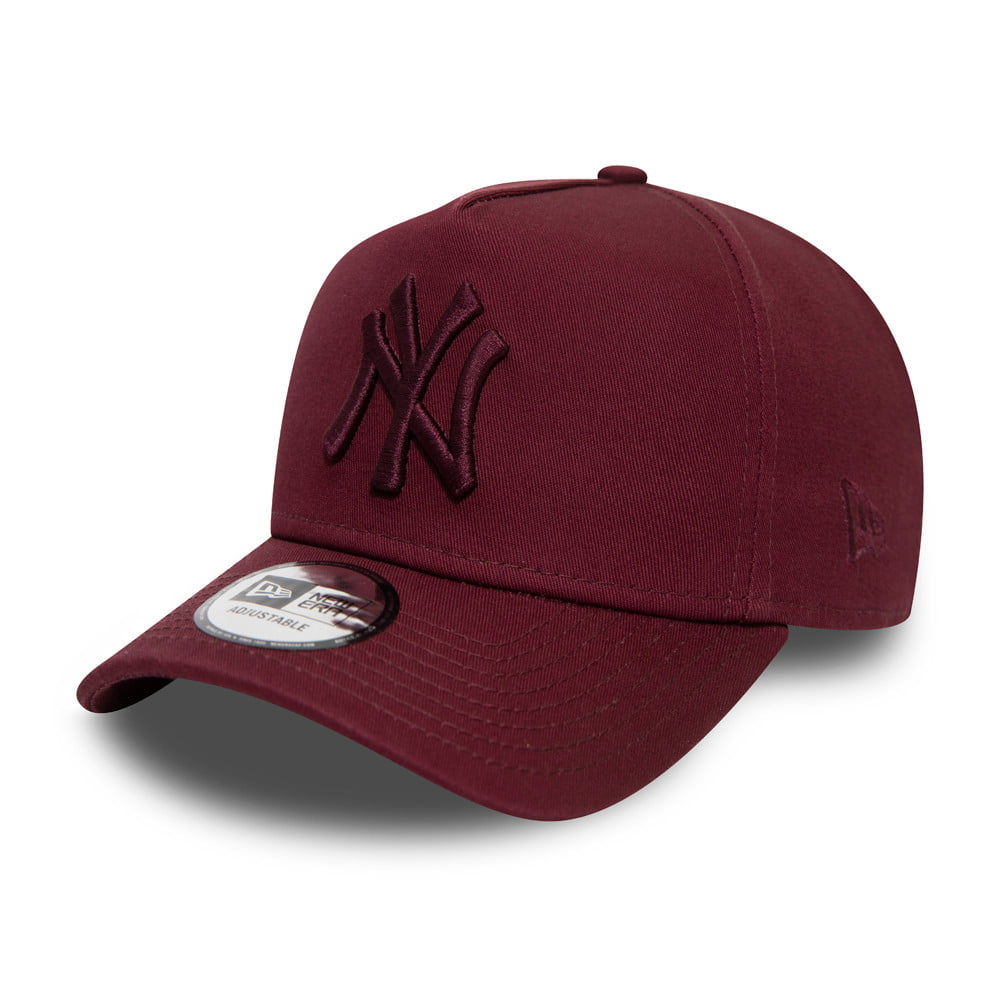 New Era 9FORTY New York Yankees A-Frame Snapback Cap - MLB Colour Essential - Maroon