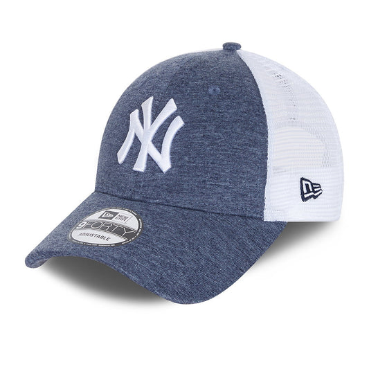 New Era 9FORTY New York Yankees Trucker Cap - MLB Home Field - Navy Heather