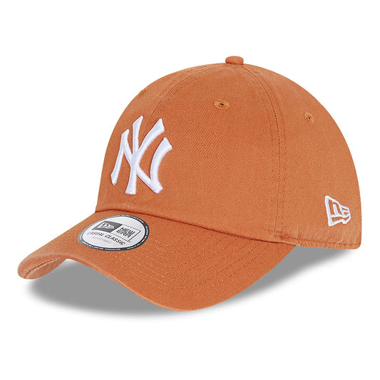 New Era 9TWENTY New York Yankees Baseball Cap - MLB Casual Classic - Toffee-White