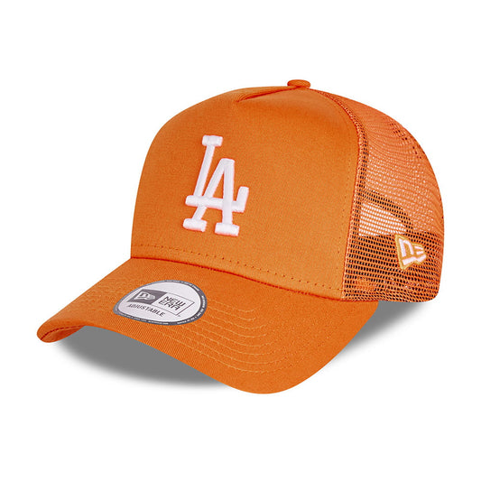 New Era L.A. Dodgers Trucker Cap - MLB Tonal Mesh - Orange
