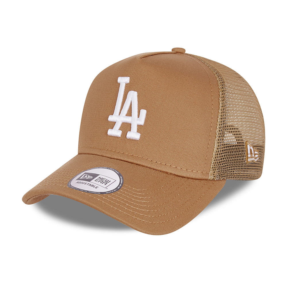 New Era L.A. Dodgers Trucker Cap - MLB Tonal Mesh - Wheat