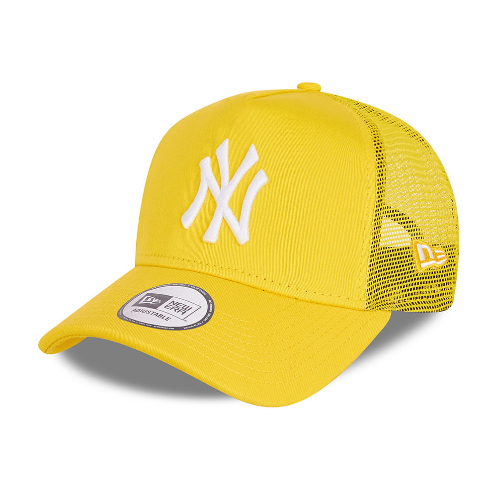 New Era New York Yankees Trucker Cap - MLB Tonal Mesh - Yellow
