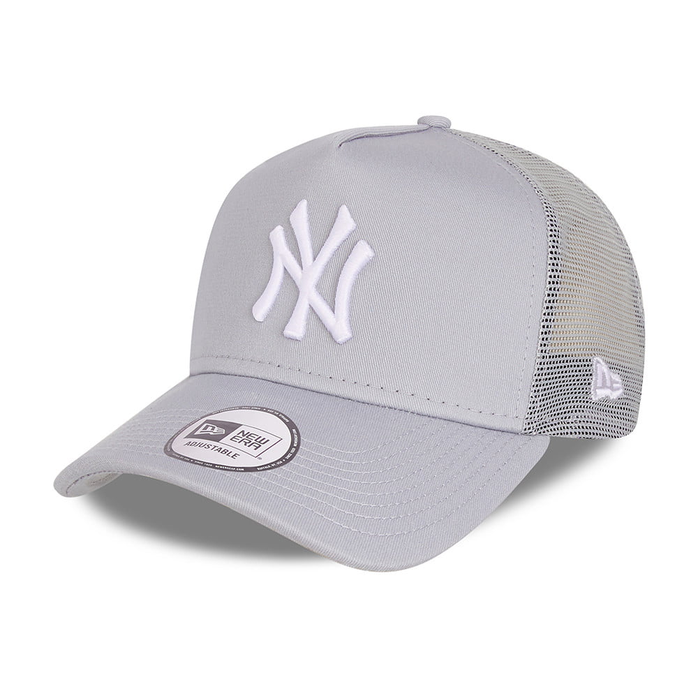 New Era New York Yankees Trucker Cap - MLB Tonal Mesh - Grey