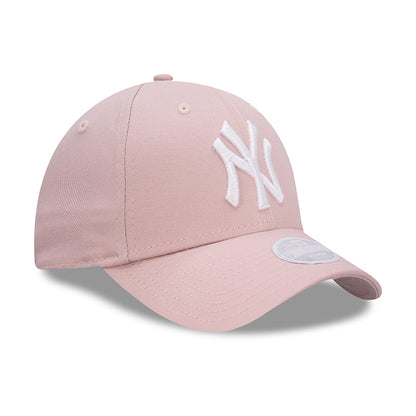 New Era Womens 9FORTY New York Yankees Baseball Cap - MLB Colour Essential - Pink-White