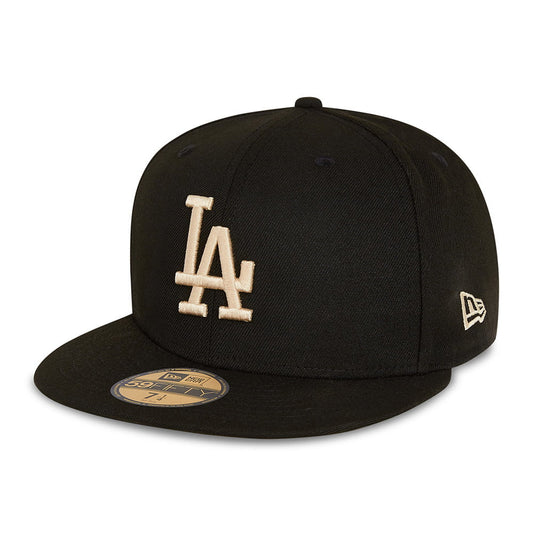 New Era 59FIFTY L.A. Dodgers Baseball Cap - MLB League Essential - Black-Stone