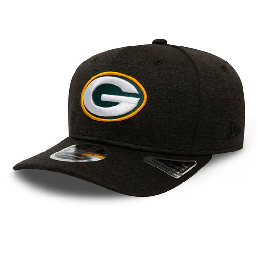 New Era 9FIFTY Green Bay Packers Stretch Snapback Cap - NFL Total Shadow Tech - Charcoal
