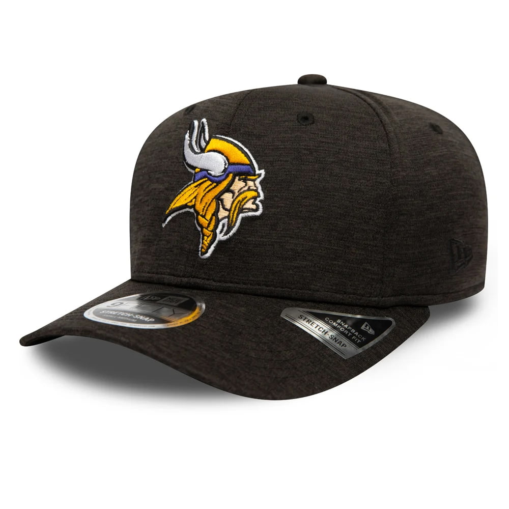 New Era 9FIFTY Minnesota Vikings Stretch Snapback Cap - NFL Total Shadow Tech - Charcoal
