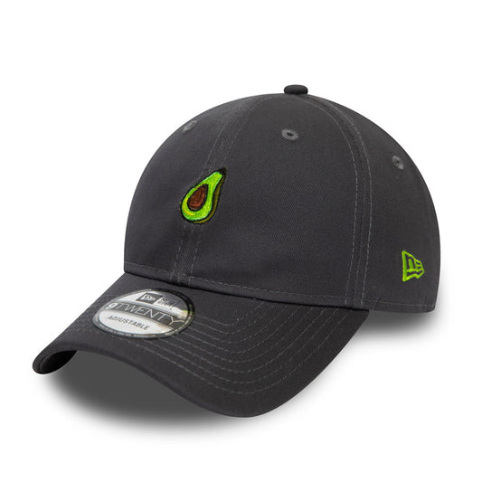 New Era 9TWENTY Avocado Baseball Cap - Food Icon - Graphite