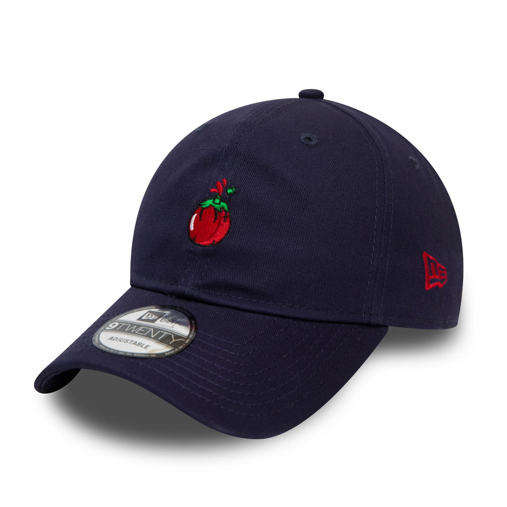 New Era 9TWENTY Tomato Baseball Cap - Food Icon - Navy Blue